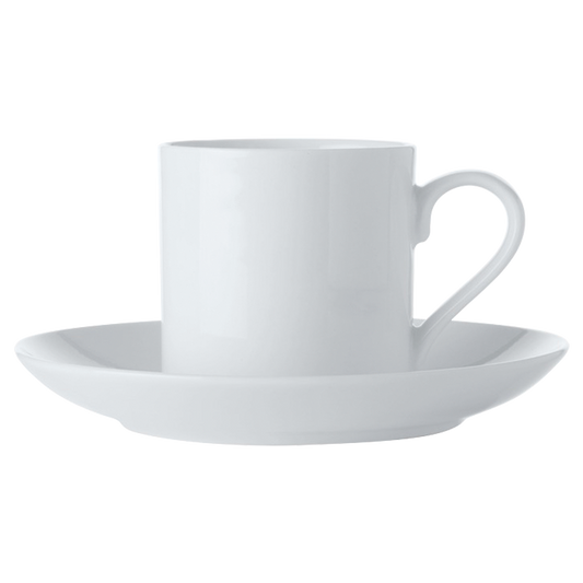 White Basics Straight Demi Cup and Saucer 100ml