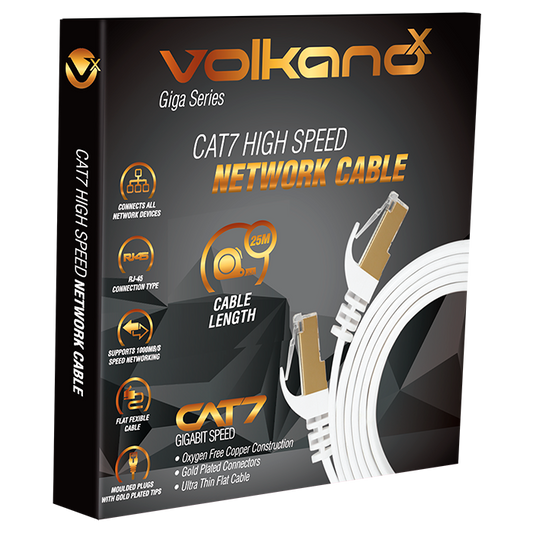 Volkano Giga Series Cat 7 Ethernet Cable 25m