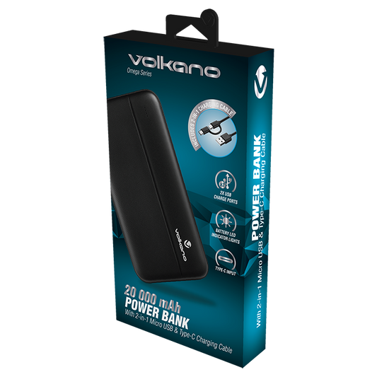 Volkano Omega Series 20000 mAh Power Bank