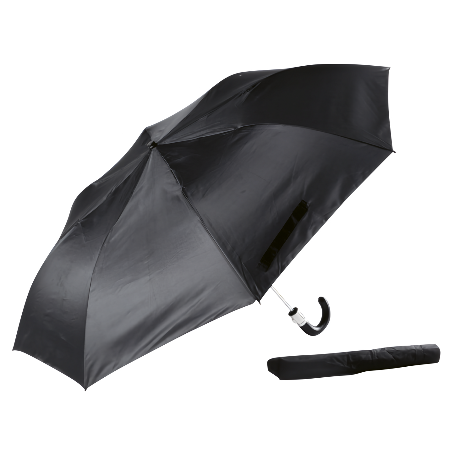 Gents Compact With Leather Handle