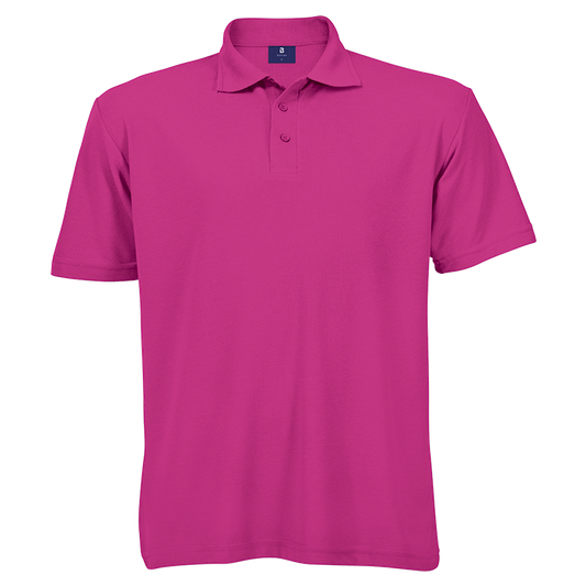 175g Barron Pique Knit Golfer Mens - Bright Pink
