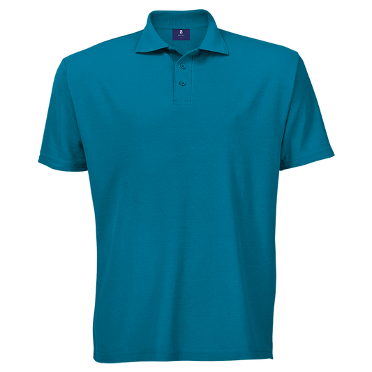 175g Barron Pique Knit Golfer Mens - Dark Surf Blue