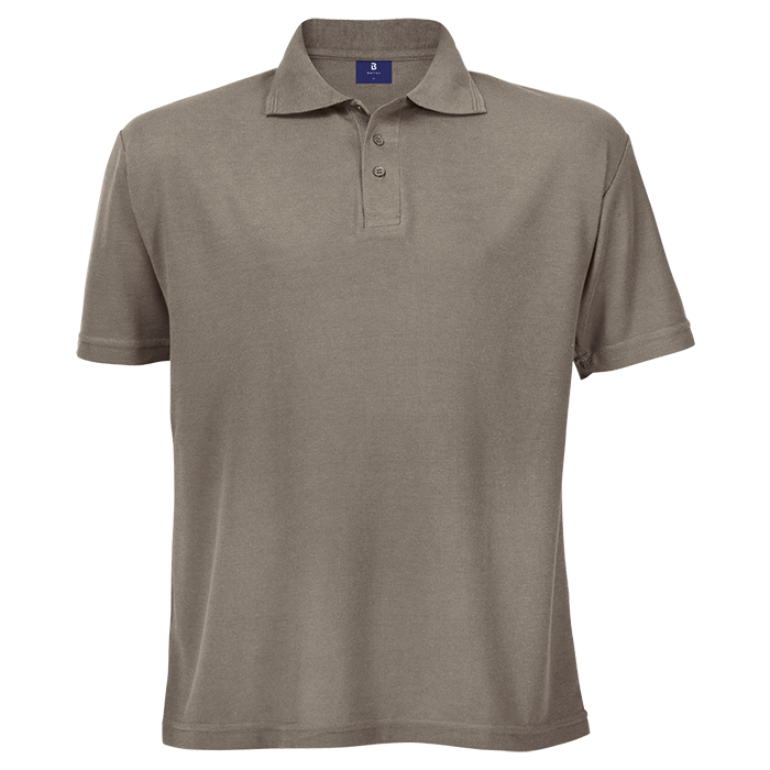 175g Barron Pique Knit Golfer Mens - Dove Grey