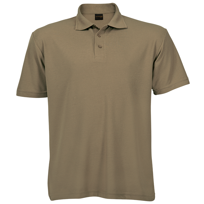175g Barron Pique Knit Golfer Mens - Khaki