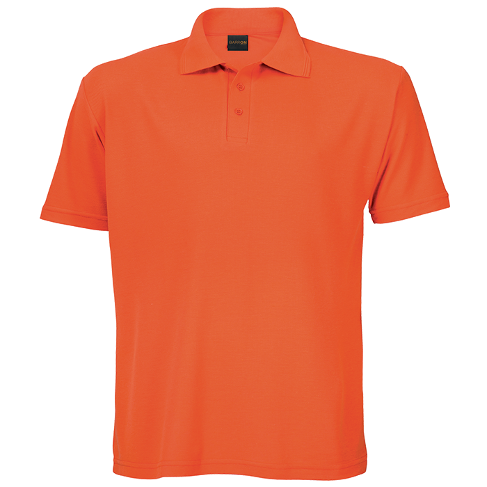 175g Barron Pique Knit Golfer Mens - Orange