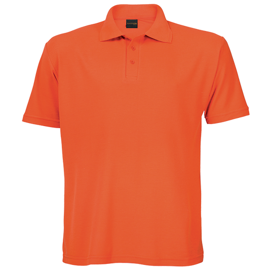 175g Barron Pique Knit Golfer Mens - Orange