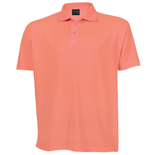 175g Barron Pique Knit Golfer Mens - Papaya