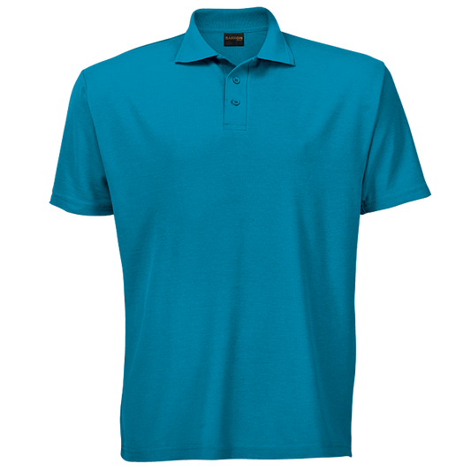 175g Barron Pique Knit Golfer Mens - Surf Blue