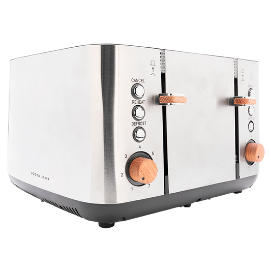 Boden Stark 4 Slice Stainless Steel Toaster