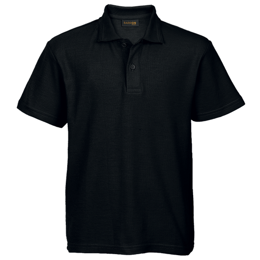 175g Pique Knit Golfer Kiddies - Black