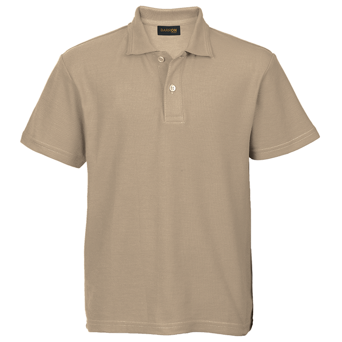 175g Pique Knit Golfer Kiddies - Khaki