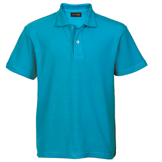 175g Pique Knit Golfer Kiddies - Surf Blue