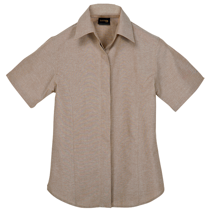 Oxford Blouse Short Sleeve Ladies