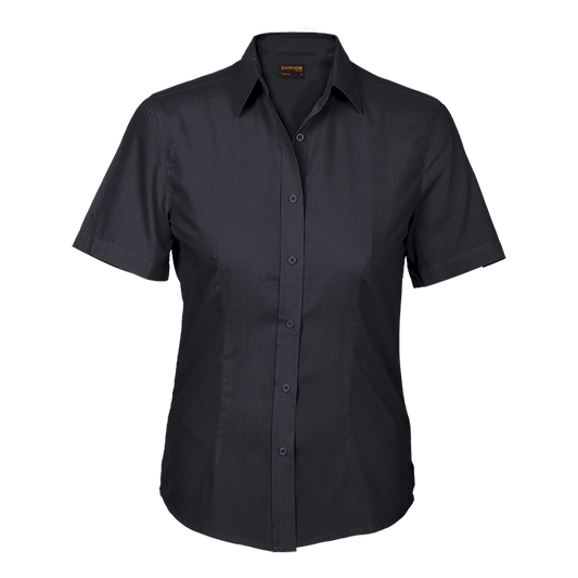 Basic Poly Cotton Blouse Short Sleeve Ladies