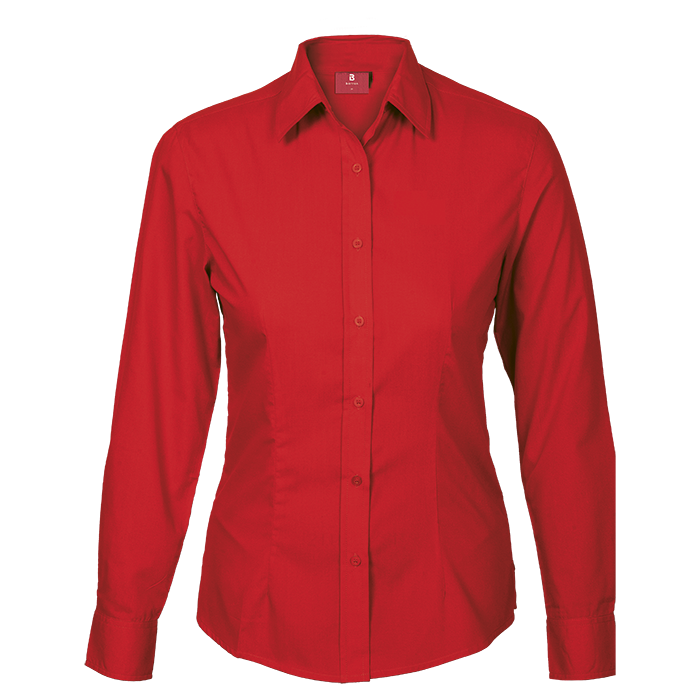Basic Poly Cotton Blouse Long Sleeve Ladies