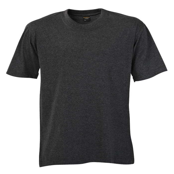 160g Barron Crew Neck T-Shirt - Charcoal Heather