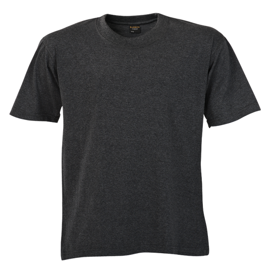 160g Barron Crew Neck T-Shirt - Charcoal Heather
