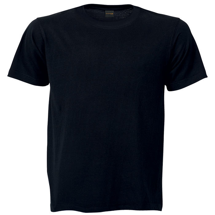180g Barron Crew Neck T-Shirt - Black