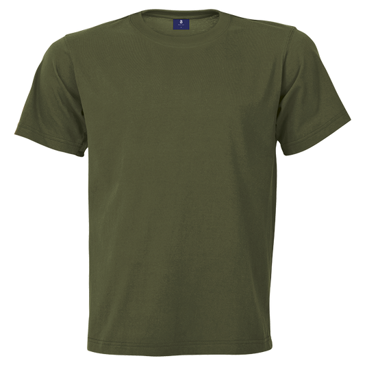 180g Barron Crew Neck T-Shirt - Dark Olive