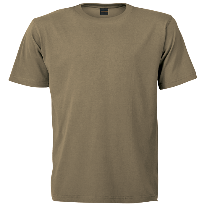 180g Barron Crew Neck T-Shirt - Khaki