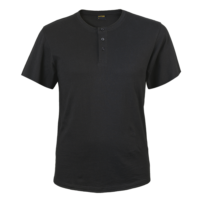 Henley Short Sleeve T-Shirt Mens