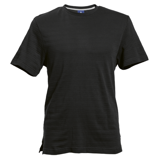 170g Pique Knit Jacquard Stripe T-Shirt