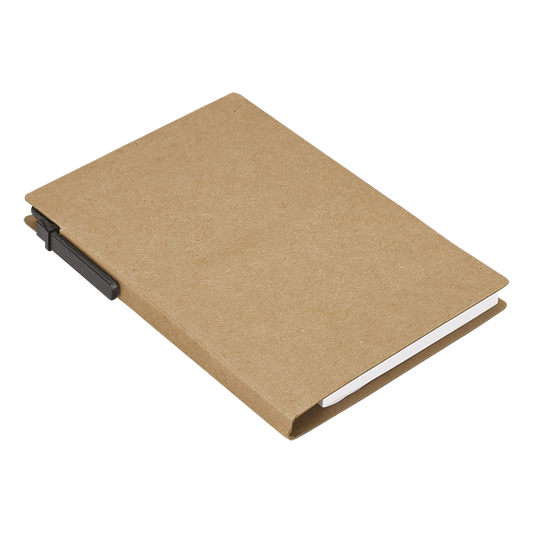 Barron BF0010 - Recycled Notebook with Pen and Flags