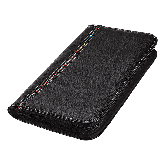 Barron BF0025 - Tribal Stripe Zippered Passport Wallet