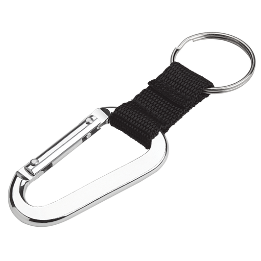 Barron BK0010 - 70mm Carabiner with Web Strap and Split Ring