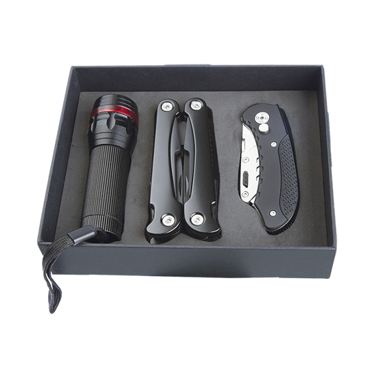 Barron BT0023 - Torch Multi Tool and Knife Gift Set