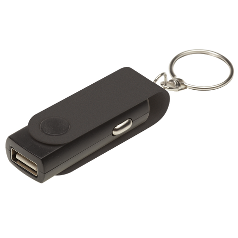 Barron BE0039 - Swivel Phone Car Charger Keychain