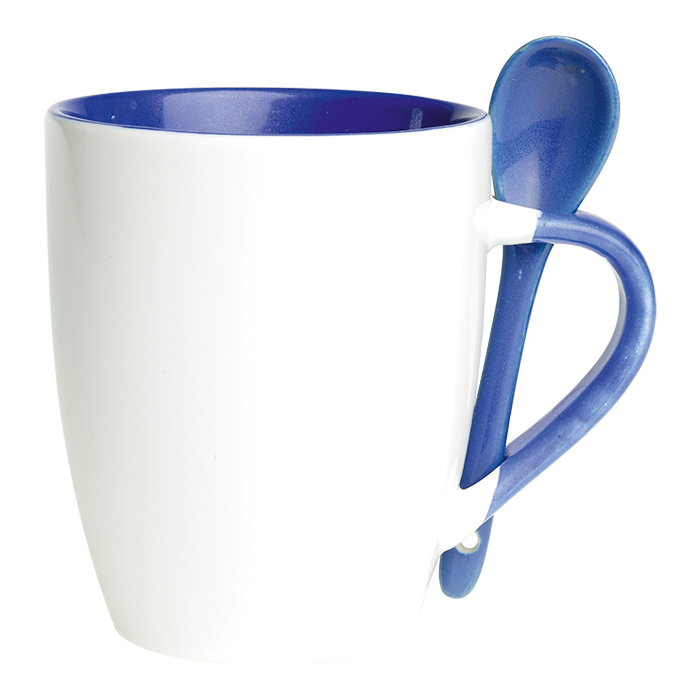 Barron BW0061 - 345ml Ceramic Mug with Spoon