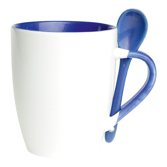 Barron BW0061 - 345ml Ceramic Mug with Spoon