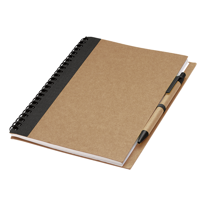 Barron BF0088 - Colour Accented Spiral Notebook with Pen