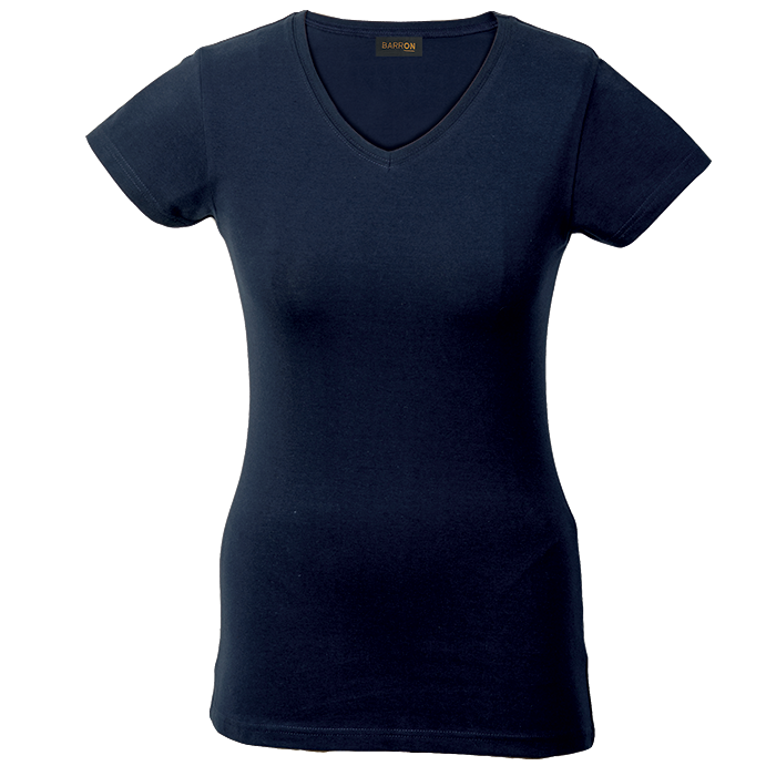 Barron 170g Slim Fit V-Neck T-Shirt Ladies