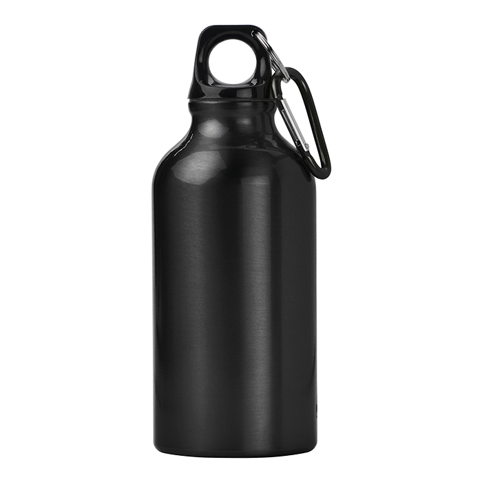 Barron BW7552 - 400ml Aluminium Water Bottle with Carabiner Clip