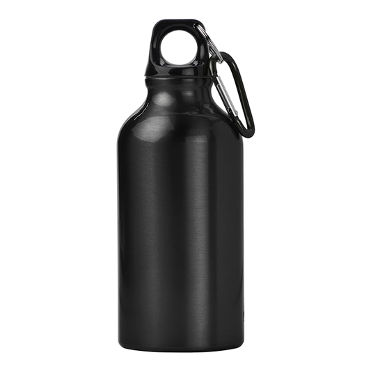 Barron BW7552 - 400ml Aluminium Water Bottle with Carabiner Clip