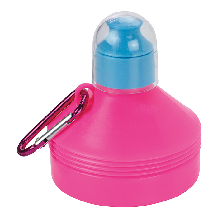 Barron BW3879 - 600ml Collapsible Water Bottle with Carabiner Clip