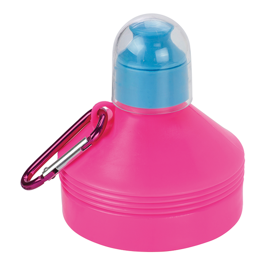 Barron BW3879 - 600ml Collapsible Water Bottle with Carabiner Clip