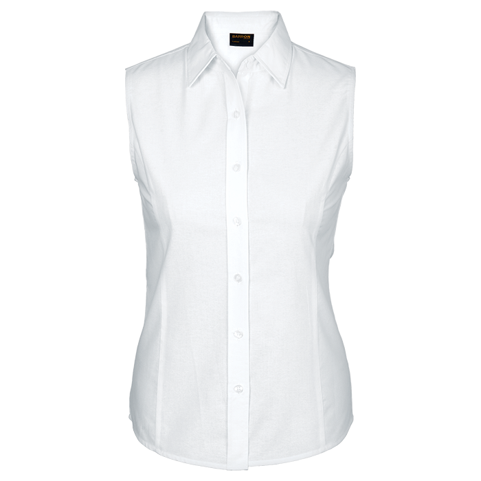 Barron Ladies Oxford Blouse Sleeveless (LLS-OX)