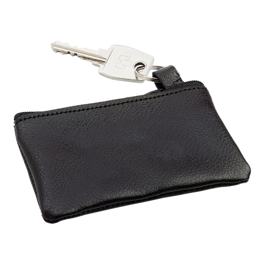 Barron BB2762 - Leather Zippered Pouch with Split Ring