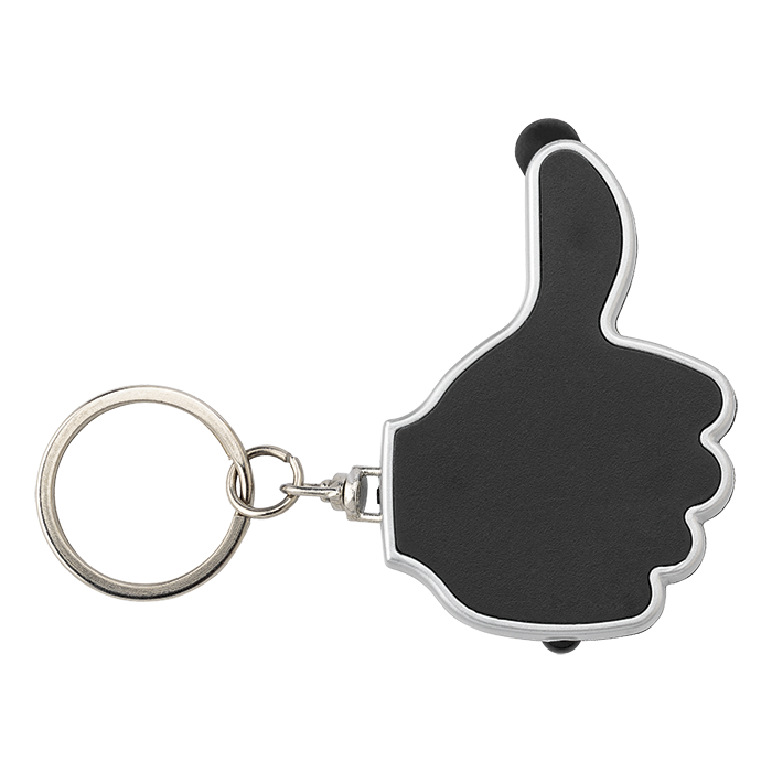 Barron BK5852 - 3 in 1 Thumbs Up Keychain with Stylus and LED Light