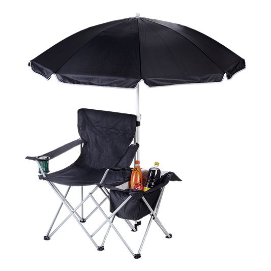 Barron BR0049 - Camping Chair with Umbrella and Cooler