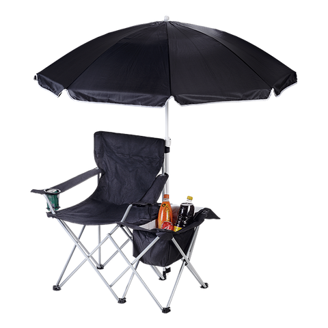 Barron BR0049 - Camping Chair with Umbrella and Cooler