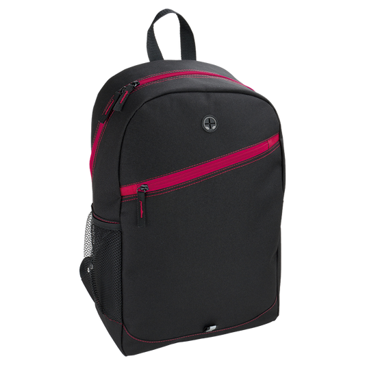 Barron BB0205 - Backpack With Contrast Colour Diagonal Zip