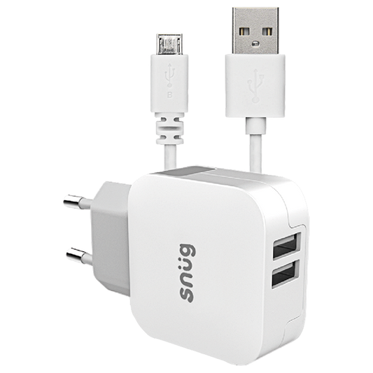 Barron SN0011 - Snug Home Charger With Micro USB Charge and Sync Cable