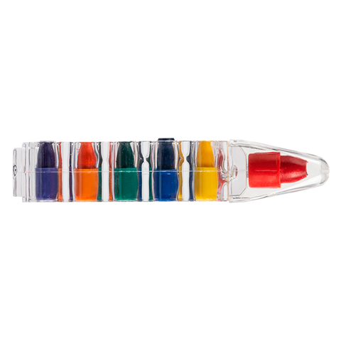 Barron BD8780 - 6 Wax Crayons In Transparent Case