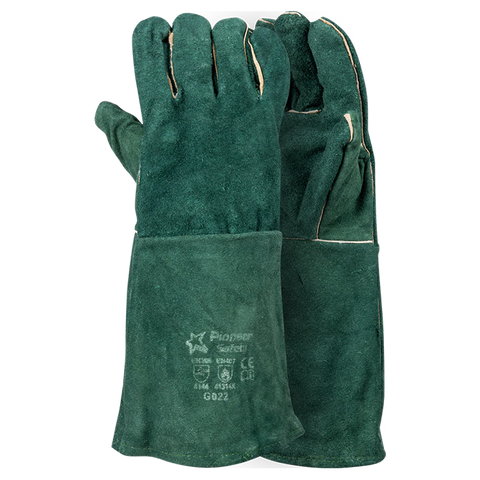 Barron Econo Green Lined Welding - Elbow Glove